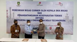 Penandatanganan perjanjian kerja sama Pertamina Hulu Energi Gandeng UPT Solo Technopark. (Dok. PT Pertamina Hulu Energi)