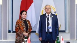 Ketua DPR RI Dr. (H.C.) Puan Maharani melakukan pertemuan bilateral dengan Ketua Parlemen Mesir Hanafi Ali Gebaly. (Instagram.com/@puanmaharaniri)

