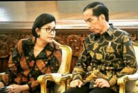 Presiden Jokowi dan Menteri Keuangan Sri Mulyani. (Instagram.com/@joko.owimas)