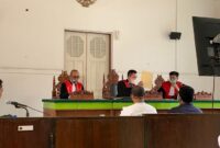 Sidang gugatan PT OSS Al Masarat Internasional CO asal Arab Saudi terhadap PT Zarinda di PN Makassar. (Dok. Kuasa Hukum OSS Al Masarat Internasional CO, Yoyo Arifardhani)