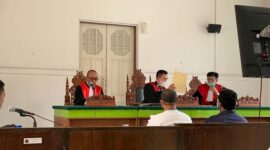 Sidang gugatan PT OSS Al Masarat Internasional CO asal Arab Saudi terhadap PT Zarinda di PN Makassar. (Dok. Kuasa Hukum OSS Al Masarat Internasional CO, Yoyo Arifardhani)