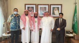 PT. OSOS diwakili Syekh Saad dan tim kuasa hukum di Indonesia melakukan audensi dengan Kedubes Saudi Arabia. (Dok. Kuasa hukum PT OSOS Yoyo Arifardhani)