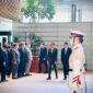 Presiden Jokowi mengikuti upacara penyambutan resmi oleh Perdana Menteri Kishida Fumio, Kantor Perdana Menteri Jepang. (Dok. Biro Pers Sekretariat Presiden/Laily Rachev)
