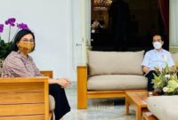 Menteri Keuangan RI Sri Mulyani Indrawati dan Presiden Jokowi. (Instagram.com/@srii_mulyanii.official)