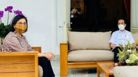 Menteri Keuangan RI Sri Mulyani Indrawati dan Presiden Jokowi. (Instagram.com/@srii_mulyanii.official)