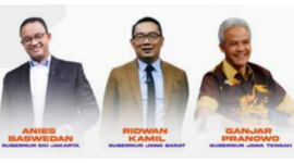 Gubernur DKI Anies Baswedan bersama Gubernur Jawa Barat Ridwan Kamil dan Gubernur Jawa Tengah Ganjar Pranowo. (Facebook.com/Narasi)
