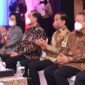 Presiden Jokowi meluncurkan KKP Domestik dan QRIS Antarnegara yang digelar di Gedung Thamrin, Bank Indonesia. (Dok. Biro Pers Sekretariat Presiden/Lukas )