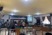 Dua saksi dari Kuasa Hukum SKK Migas memberikan keterangan pada lanjutan persidangan Gugatan Lingkungan Hidup Pencemaran Limbah B3 TTM Blok Rokan oleh PT CPI di PN Pekanbaru. (Dok. LPPHI)