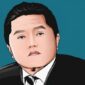 Ilustrasi Menteri BUMN Erick Thohir. (Instagram.com/@vedgedraw)