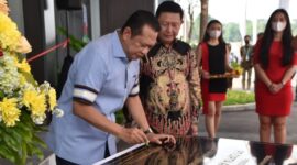 Ketua MPR RI Bambang Soesatyo meresmikan kantor PT Cipta Aset Digital, di kawasan industri Tangerang, Sabtu, 3 September 2022. (Dok. MPR RI)