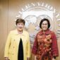 Menteri Keuangan Sri Mulyani Indrawati bersama  Managing Director of the International Monetary Fund, Kristalina Georgieva. (Instagram.com/smindrawati)