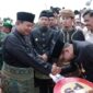 Prabowo Subianto saat menghadiri acara prosesi Batagak Gala Wamenaker Afriansyah Noor di Istana Pangaruyuang, Tanah Datar, Sumatera Barat. (Dok. Tim Media Prabowo Subianto)