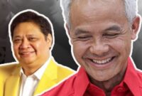 Ganjar Pranowo dan Airlangga Hartarto. (Foto Instagram.com/@rakyatbersamaganjar)