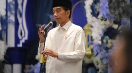 Presiden Joko Widodo menghadiri Acara silaturahmi Ramadhan yang digelar oleh PAN.  (Instagram.com/@airlanggahartarto_official)