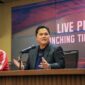 Ketua Umum PSSI Erick Thohir telah mengumumkan periode waktu penjualan dan harga tiket pertandingan FIFA Matchday Indonesia vs Argentina. (Dok. Bank BRI)
