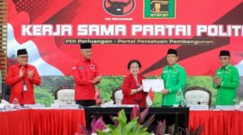 Pertemuan antara PDIP dan PPP di kantor PDI Perjuangan. (Instagram.com/@dpp.ppp)