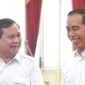 Menteri Pertahanan Prabowo Subianto saat bersama Presiden Joko Widodo. (Instagram.com/@prabowo)