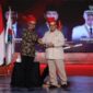 Menteri Pertahanan Prabowo Subianto hadiri acara Rakernas XVI Apeksi 2023 yang dihelat di Makassar. (Dok. Tim Media Prabowo Subainto)