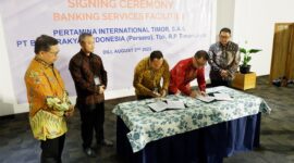 BRI Timor-Leste Sinergi dengan Pertamina International Timor, S.A. (Dok. Bank BRI)
