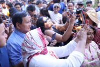 Menteri Pertahanan (Menhan) Prabowo Subianto berkunjung ke Wisma Indonesia di Washington DC, Amerika Serikat (AS) disambut antusiasme para diaspora. (Dok. Tim Media Prabowo Subianto)
