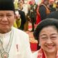 Ketua Umum Partai Gerindra Prabowo Subianto bersama Ketua Umum PDI Perjuangan Megawati Soekarnoputri. (Instagram.com/@presidenmegawati)