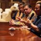 Keluarga besar Koalisi Indonesia Maju menerima Silahturahmi dari Presiden RI ke - 6 Susilo Bambang Yudhoyono bersama Agus Harimurti Yudhoyono. (Facbook.com/@Airlangga Hartarto)
