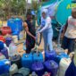 Bantuan air bersih yang disalurkan diharapkan dapat kemudahan bagi warga dalam pemenuhan kebutuhan air bersih untuk kehidupan sehari-hari. 