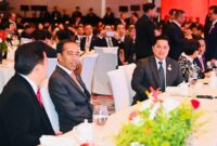 Presiden Jokowi menghadiri Forum Bisnis Indonesia-Republik Rakyat Tiongkok (RRT). (Facbook.com/@Setkab RI)
