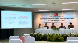 Foto: pemaparan publik yang dilakukan oleh Direktur PT Rig Tenders Indonesia Tbk, Bapak Iriawan Hartana, di Jakarta pada tanggal 23 November 2023. (Safa/infoemiten.com)