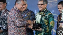PT Bank Rakyat Indonesi (Persero) Tbk atau BRI berhasil memboyong tiga penghargaan Bank Indonesia (BI) Award di Jakarta (29/11). (Dok. BRI)