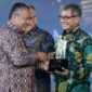 PT Bank Rakyat Indonesi (Persero) Tbk atau BRI berhasil memboyong tiga penghargaan Bank Indonesia (BI) Award di Jakarta (29/11). (Dok. BRI)