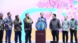 Presiden RI Joko Widodo mengapresiasi gelaran pameran UMKM EXPO(RT) BRILIANPRENEUR karena kegiatan ini mendukung UMKM nasional naik kelas guna bersaing di pasar internasional. (Dok BRI)