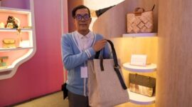 Program UMKM EXPO(RT) BRILIANPRENEUR 2023 mendorong Vinto Craft usaha anyaman tradisional asal Jambi go international. (Dok. BRI)