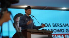 Calon Presiden Prabowo Subianto menghadiri doa bersama dengan 2.000 kiai di Lebak, Banten. (Dok. Tim Media Prabowo-Gibran)