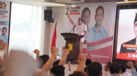 Sekjen Gerindra Ahmad Muzani menghadiri konsolidasi retusan kader dan para caleg Gerindra se daerah pemilihan Banten II. (Dok. Tim Media Gerindra)
