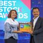 Bank BRI dianugerahi dua penghargaan dari Best Stock Awards 2024 yang diselenggarakan Investortrust dan Infovesta pada Kamis, 25 Januari 2024. (Dok. BRI)