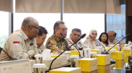 Foto: Pertemuan pengurus PROPAMI dengan Iman Rachman, Direktur Utama BEI, di Gedung Bursa SCBD Sudirman (22/1/24). (Doc.Ist)