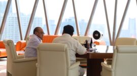 Calon Presiden Prabowo Subianto bertemu dengan pengusaha dan politisi Aburizal Bakrie, (Dok. Tim Media Prabowo Subianto)