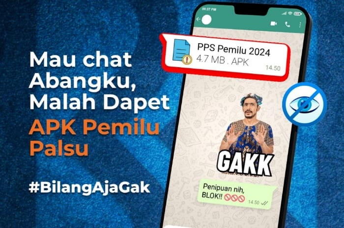 Solusi Bank BRI terkait maraknya file apk menggunakan penamaan Undangan Pemilu atau PPS PEMILU 2024 kini marak disebar untuk memancing korban. (Dok. BRI)