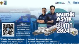 BRI bersama PT. Pegadaian dan PT. Permodalan Nasional Madani menyelenggarakan Mudik Asyik Bersama BUMN 2024 dengan total 6.441 orang peserta mudik. (Dok. BRI)