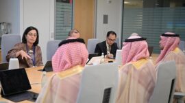 Menteri Keuangan (Menkeu) Sri Mulyani Indrawati kembali mengadakan pertemuan dengan Menteri Keuangan Kerajaan Arab Saudi, Mohammed bin Abdullah Al-Jadaan. (Facebook.com/@Sri Mulyani Indrawati )