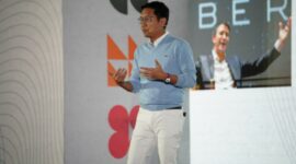 Direktur Digital dan Teknologi Informasi BRI Arga M. Nugraha saat hadir dalam main stage dalam sesi bertajuk “Strange New World: How Did We Get Here?” (Dok. Bank BRI)