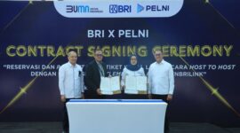 Pada Senin (23/9/2024), BRI dengan PT Pelayaran Nasional Indonesia (Persero) atau biasa disebut PELNI sepakat untuk memperkuat ekosistem layanan dengan menghadirkan fitur Reservasi dan Payment Point Tiket Kapal Laut PELNI melalui AgenBRILink di seluruh Indonesia. (Dok. BRI)