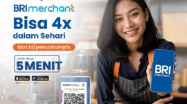Mendukung para pelaku usaha, kini layanan BRImerchant bisa melakukan pencairan dana transaksi penjualan hingga 4 kali sehari. (Dok. BRI)