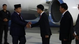 Presiden RI Prabowo Subianto tiba di Jakarta tepatnya di Bandara Halim Perdana Kusuma Jakarta pukul 05:30 WIB. (Dok. TIm Komunikasi Prabowo Subianto)