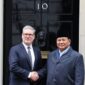 Presiden RI Prabowo Subianto bertemu Perdana Menteri (PM) Inggris Keir Starmer di 10 Downing Street, London, Kamis (21/11/2024). (Dok. Tim Media Prabowo)