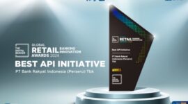 BRI kembali meraih penghargaan Best API Initiative dalam ajang Global Retail Banking Innovation Awards 2024. (Dok. BRI)