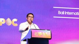 Wakil Menteri Pertanian (Wamentan) Sudaryono menghadiri konferensi kelapa sawit Indonesia ke 20 dan outlook harga 2025 yang berlangsung di Nusa Dua Bali, Kamis, 7 November 2024. (Dok. Kementan)
