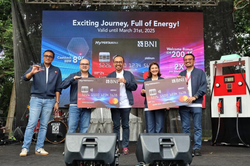 Peluncuran Kartu Kredit BNI-MyPertamina dilakukan dalam rangkaian acara MyPertamina Fair 2024 yang digelar di Istora Senayan, Jakarta, pada Sabtu (21/12/2024)