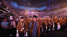 Presiden RI Prabowo Subianto menghadiri acara Perayaan Natal Nasional 2024. (Tim Media Prabowo)
